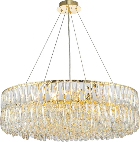 Подвесная люстра (12050/18P Gold) Indigo Vortice V000598 (220V, на тросе, круглые)