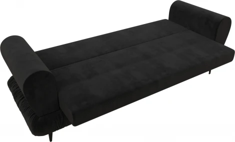 Диван-книжка Лига-045 (Черный/Велюр) Лига Диванов арт.122329