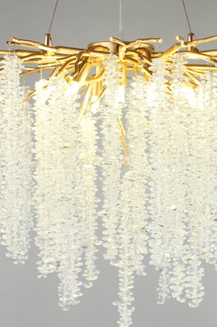 Подвесная люстра Aployt Paulina APL.848.03.10 (220V, хрусталь, на тросе, ветки)