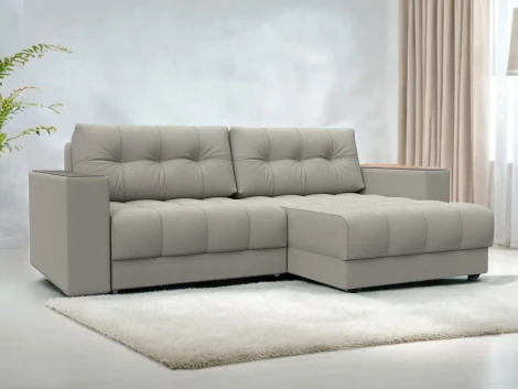 Диван угловой с декором Лига-049 НПБ Лига Диванов (Рогожка) арт.128450