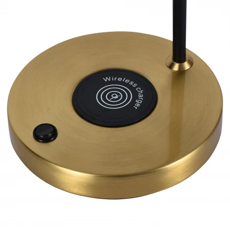 Настольная лампа с беспроводной зарядкой для телефона с выключателем IP21 Zortes Desklight ZRS.1066.03