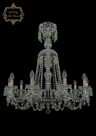 Подвесная люстра Art Classic 11.24 11.24.10.300.XL-87.Br.V5001 (220V, хрусталь, на цепи, подсвечник, свеча)