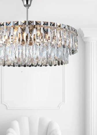 Потолочная люстра на штанге Lumien Hall Kristin LH0066/8C-CR-CL