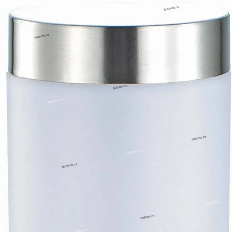 Столб уличный Horoz Defne, 1 плафон, никель с белым