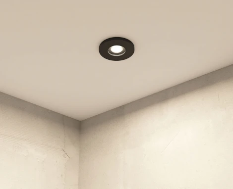 Встраиваемый светильник DK2036 DK2036-BK (220V, круглые, IP44)