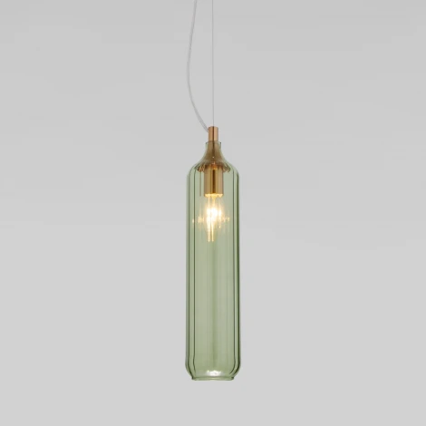 Светильник подвесной Eurosvet Siesta 50252/1 зеленый (220V, на тросе, круглые)