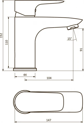 Смеситель Damixa RedBlu Origin Evo 2 780210000 для раковины