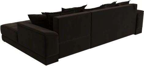 Диван угловой НордСтар правый угол (Коричневый/Микровельвет) Лига Диванов арт.121115