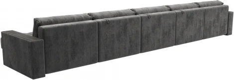 Диван П-образный с декором Лига-049 НПБ Мегалонг Лига Диванов (Велюр) арт.128542