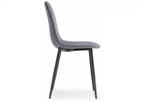 Обеденный стул на металлокаркасе Woodville Capri gray / black 11946