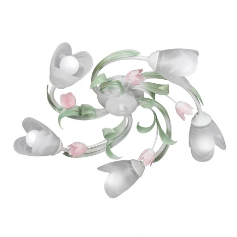 Потолочная люстра V1541/5PL (220V, цветы)