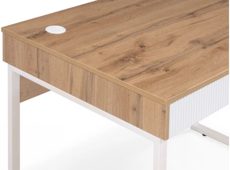 Письменный стол Woodville Реус дуб вотан / белый 542655