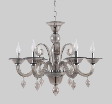 Подвесная люстра Crystal Lux Caetano SP-PL6 SMOKE