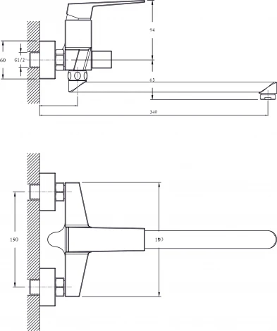 Смеситель Rush Thira TR3635-51 универсальный