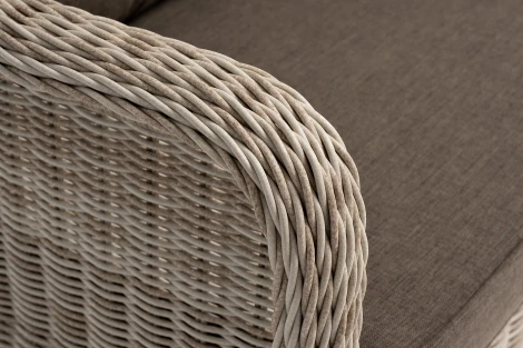 "Гляссе" диван трехместный из искусственного ротанга, цвет бежевый 4SIS арт.УТ-00006457