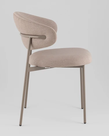 Стул Evan велюр бежевый каркас бежево-серый Stool Group УТ000042348