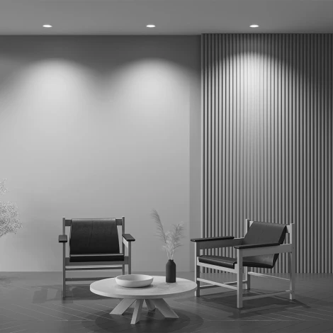 Встраиваемый светильник под гипсокартон Maytoni Gyps Modern DL002-1-01-W-1 (220V, круглые)