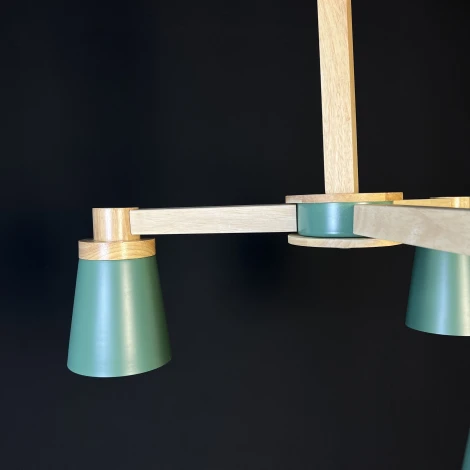 Потолочная люстра на штанге Prop 3 Green ImperiumLoft Prop01 (191986-23) (220V)