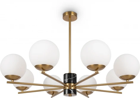 Потолочная люстра на штанге Freya Marble FR5230PL-08BS (шарики)