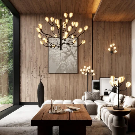 Бра Odeon Light Gardi 5090/2W черный матовый/белый/фарфор G4 LED 2*5W (220V, цветы)