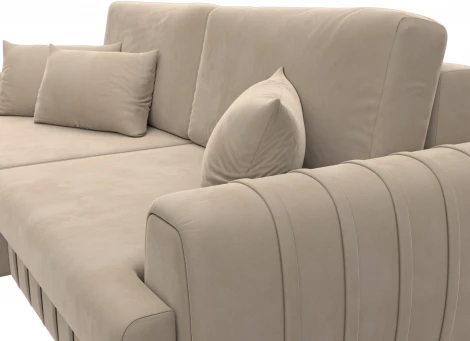 Диван угловой Лига-057 НПБ угол левый Лига Диванов (Велюр) арт.129268L