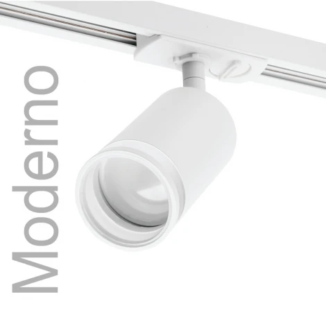 Трековый светильник однофазный Wolta WTL-GU10/04W под лампу GU10 белый MODERNO