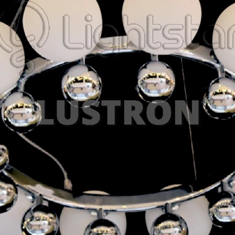 Подвесная люстра Lightstar Sferetta 801124 (220V, на тросе, шарики, кольцо, бусы)