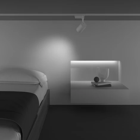 Трековый светильник Vuoro Unity 3000K 10Вт 36° LED (однофазный) Maytoni Technical TR003-1-10W3K-M-W (220V, круглые)