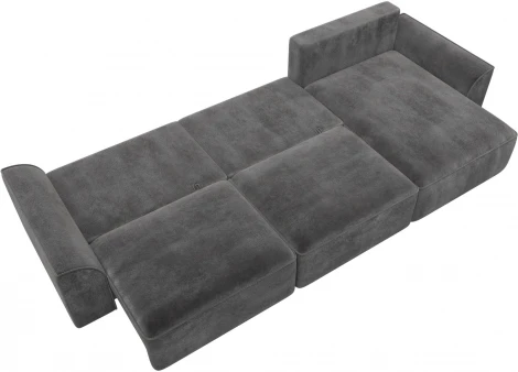 Диван угловой Лига-048 НПБ лонг Лига Диванов (Велюр) арт.128502