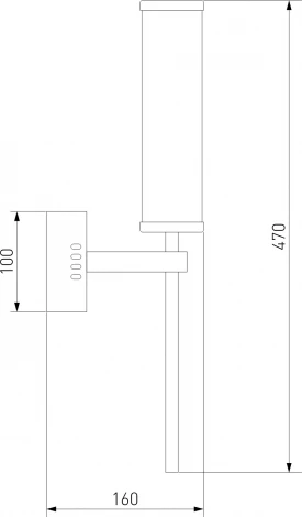 Бра Eurosvet Stark 50387 LED латунь
