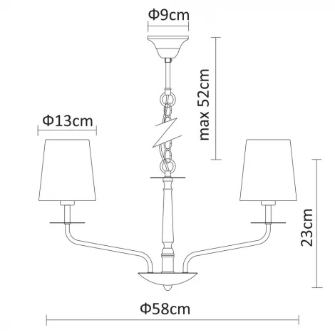 Подвесная люстра Arte Lamp Edda A1048LM-6CC
