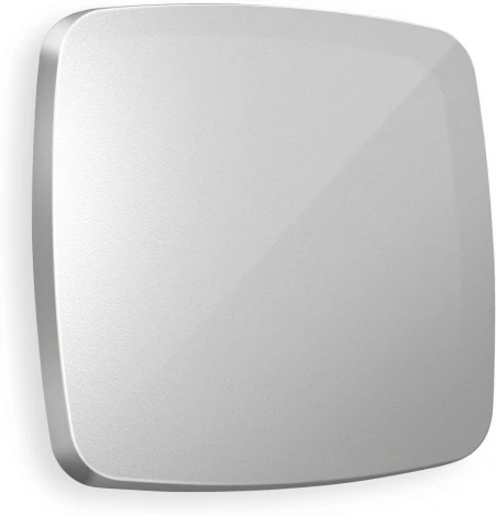 Лицевая панель Ambrella Volt OMEGA (Серебро глянец) для 1-клавишных выключателей QUANT OP4010