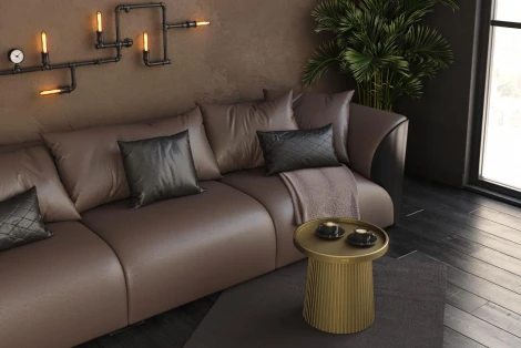 Столик журнальный Sheffilton SHT-CT94 патина золотая 4744618406