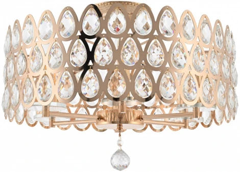 Потолочная люстра хрустальная на штанге Arte Milano Sorrento-1019 371019/6/50/490 GD (220V)