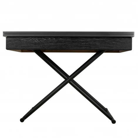 Стол-трансформер Лерон графит темный/черный Mebelik 009428