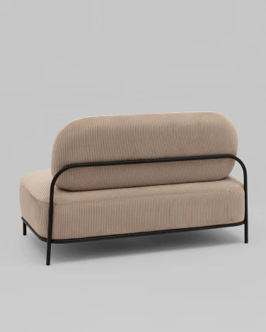 Диван Стоун велюр рельефный бежевый Stool Group арт.УТ000040009