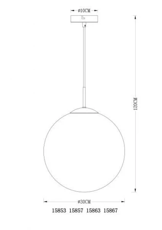 Подвесной светильник Globo Varus 15853 (220V, на проводе, шар)