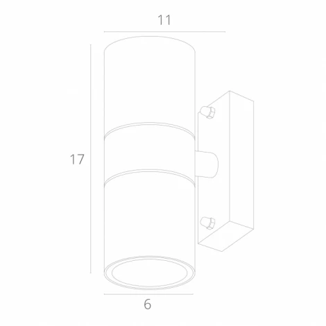 Архитектурная подсветка Arte Lamp Mistero A3302AL-2GY (220V, IP44)
