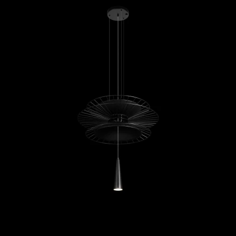 Подвесной светильник Loft It Star 10141B/400 Black (220V, на тросе, круглые, летающая тарелка)