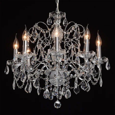 Подвесная люстра MW-Light Каролина 367013408 (220V, на цепи, подсвечник, свеча)