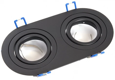 Светильник встраиваемый Feron DL2812 48459 50W G5.3 черный