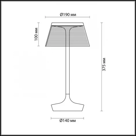 Интерьерная настольная лампа Odeon Light Abel 4108/7TL