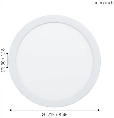 Встраиваемый точечный светильник Eglo Fueva 5 99193 (LED, 220V, круглые)