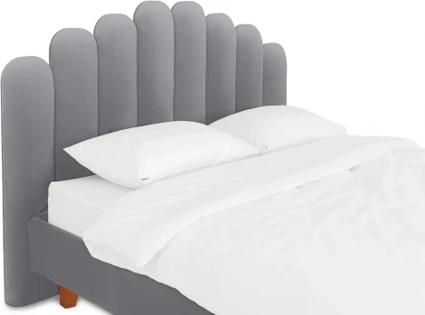 Кровать Queen II Sharlotta L 1600 ОГОГО (арт.577088), (Ткань/Серый)