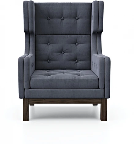 Кресло Arsko Айверс Хай Венге шенилл серый