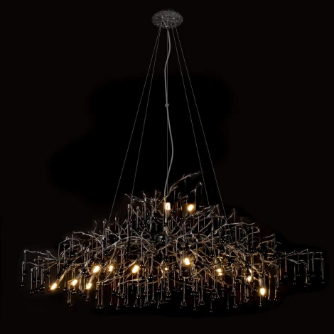 Подвесная люстра Loft It Bijout 10067/1500 BK (220V, на тросе, ветки)