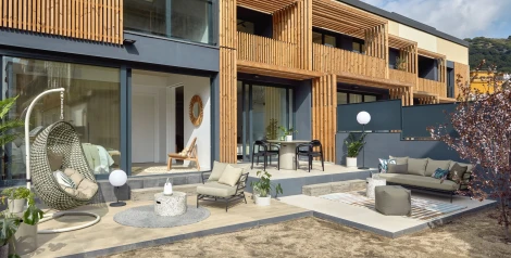 Стол уличный La Forma (ex Julia Grup) Itai (Серый/ Железо,Цемент)