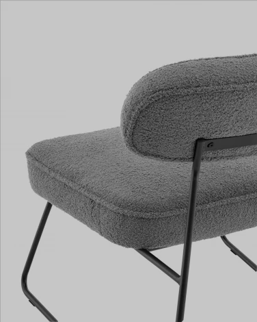 Кресло Kate new ткань букле темно-серый Stool Group арт.УТ000041264