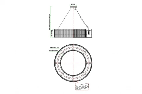 Подвесной светильник Garda Decor 91GH-80568