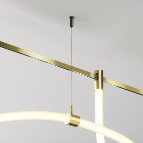 Потолочный коннектор с тросовым подвесом Tau в шинопровод Maytoni Tau TRA154CSW-1BS